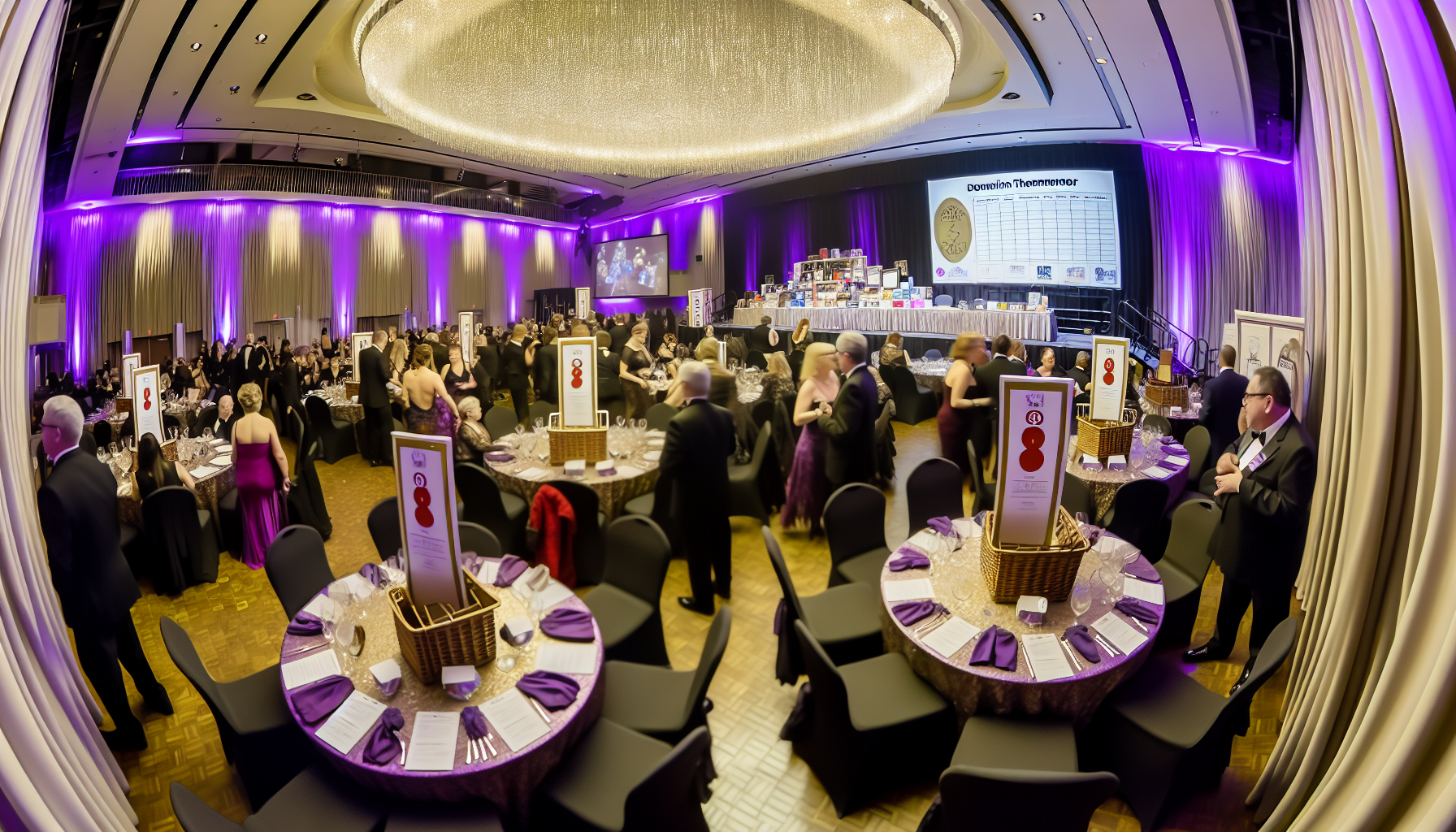 Upscale charity gala event